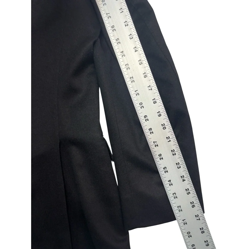 Frank Stella New York 44L Black 100%‎ Cashmere Blazer Jacket Sport Suit Coat